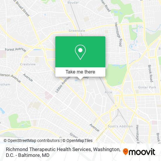 Richmond Therapeutic Health Services map