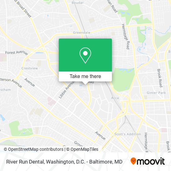 River Run Dental map