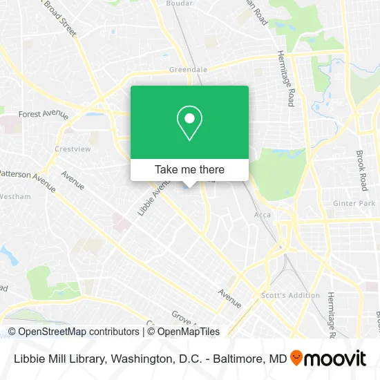 Libbie Mill Library map