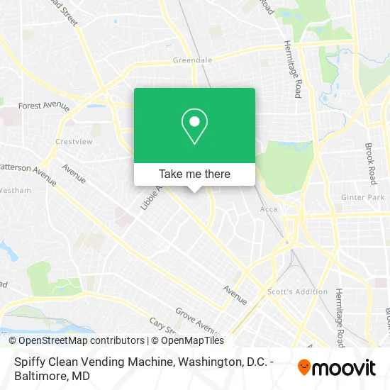 Spiffy Clean Vending Machine map