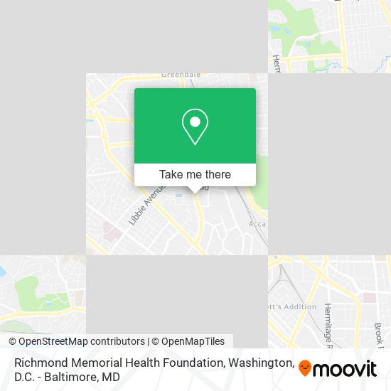 Mapa de Richmond Memorial Health Foundation