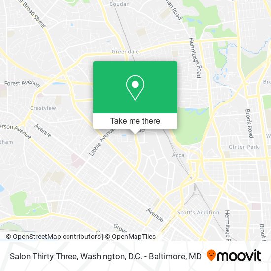 Mapa de Salon Thirty Three