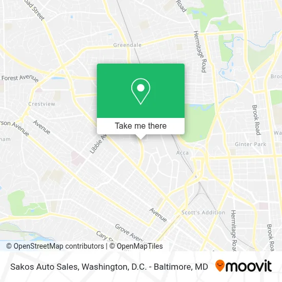 Sakos Auto Sales map