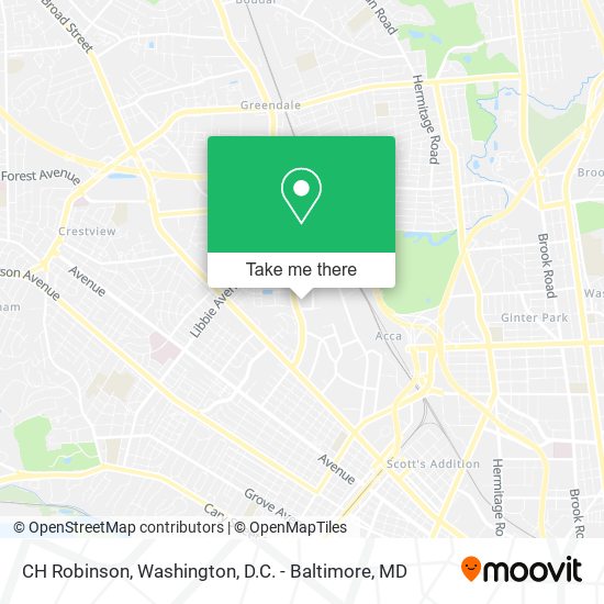 CH Robinson map