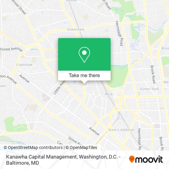 Kanawha Capital Management map