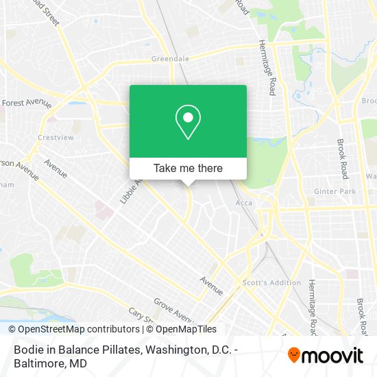 Bodie in Balance Pillates map