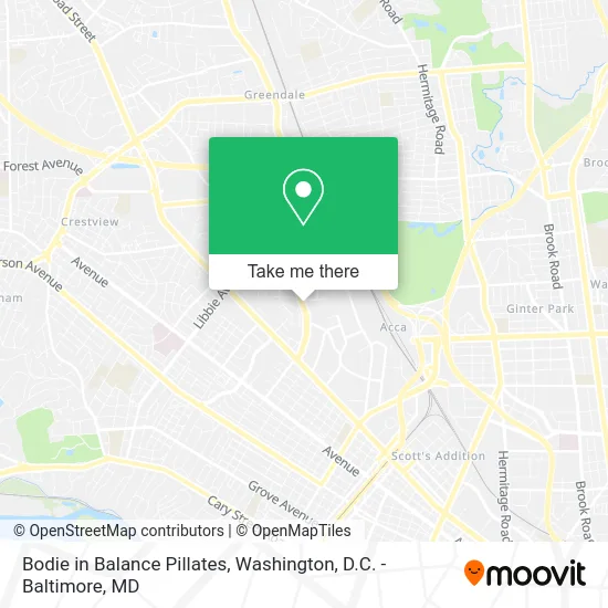Bodie in Balance Pillates map