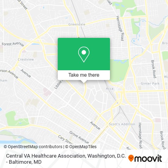 Mapa de Central VA Healthcare Association