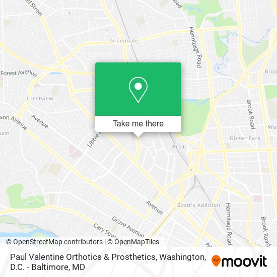 Paul Valentine Orthotics & Prosthetics map