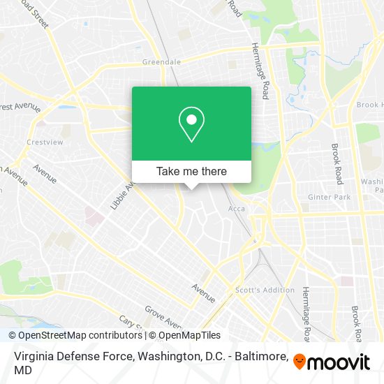 Virginia Defense Force map