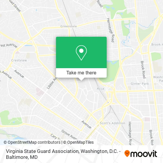Virginia State Guard Association map