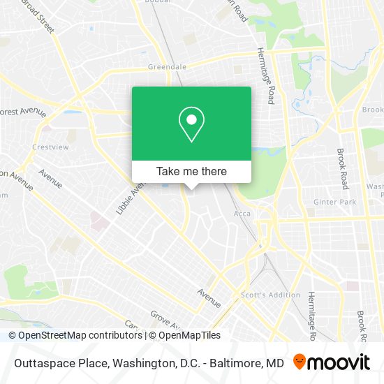 Outtaspace Place map