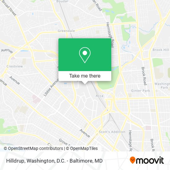 Hilldrup map