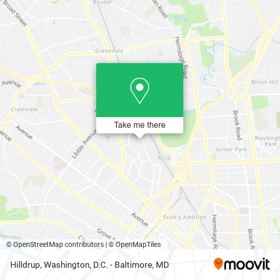 Hilldrup map