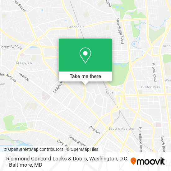 Richmond Concord Locks & Doors map