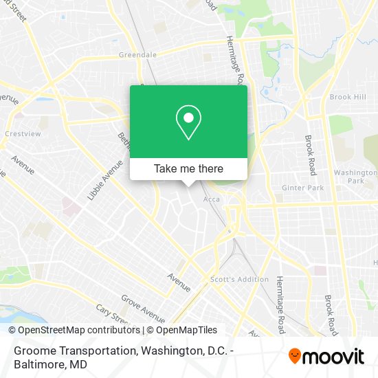 Groome Transportation map