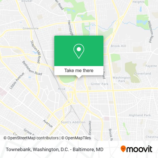 Townebank map