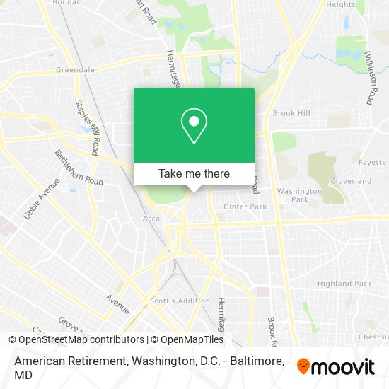 Mapa de American Retirement
