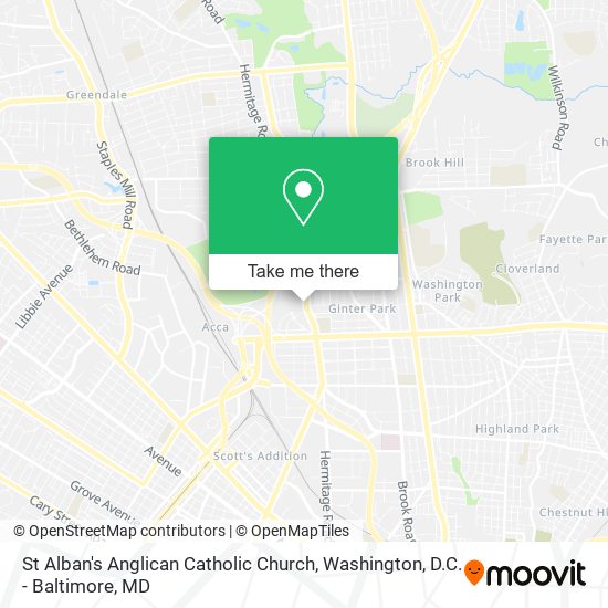 Mapa de St Alban's Anglican Catholic Church