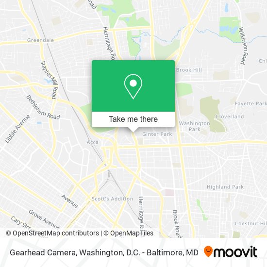 Gearhead Camera map