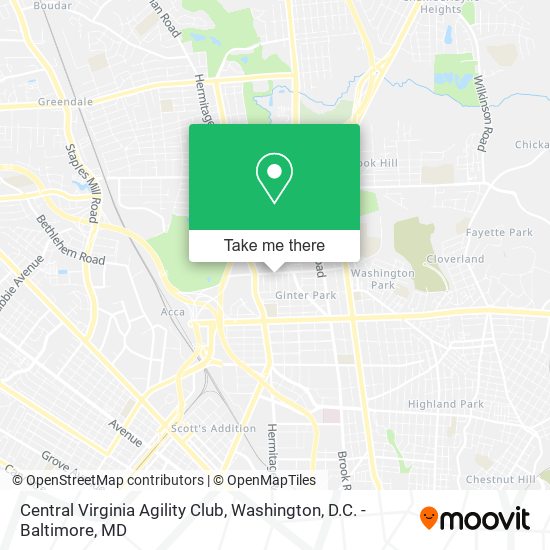 Central Virginia Agility Club map