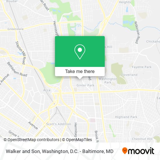 Walker and Son map
