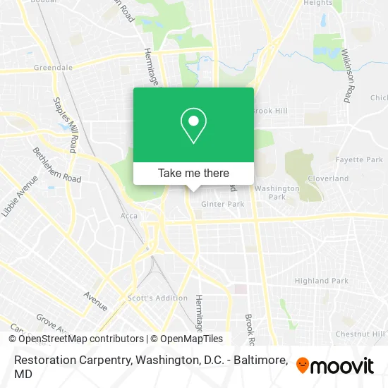 Restoration Carpentry map