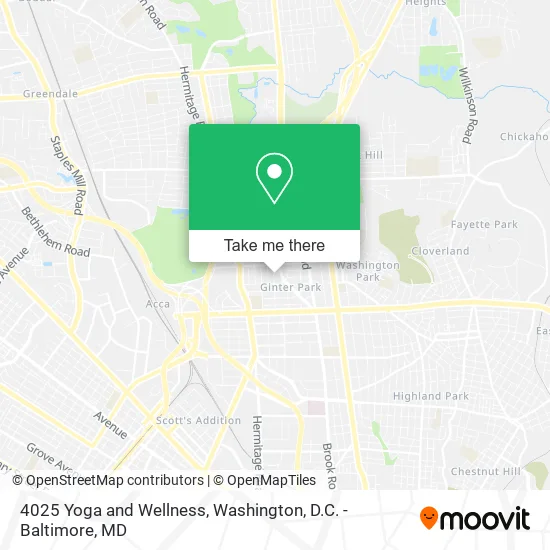 4025 Yoga and Wellness map