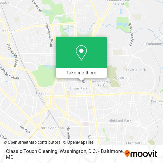 Mapa de Classic Touch Cleaning