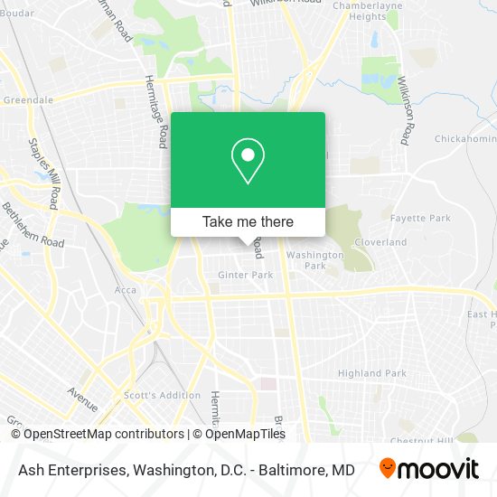 Ash Enterprises map