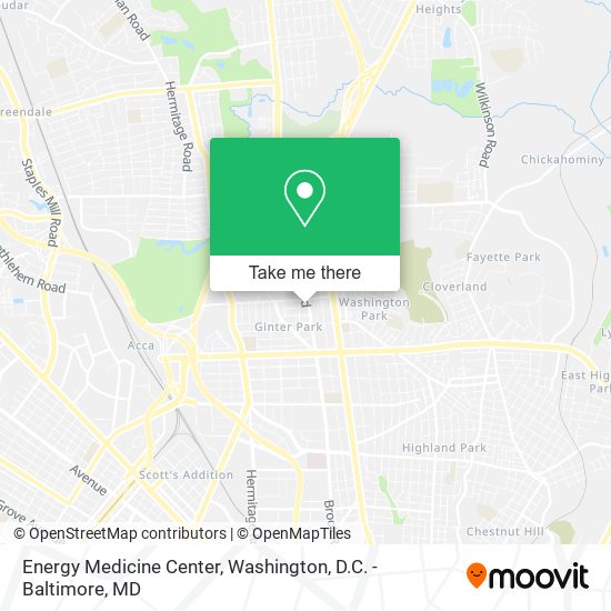 Energy Medicine Center map