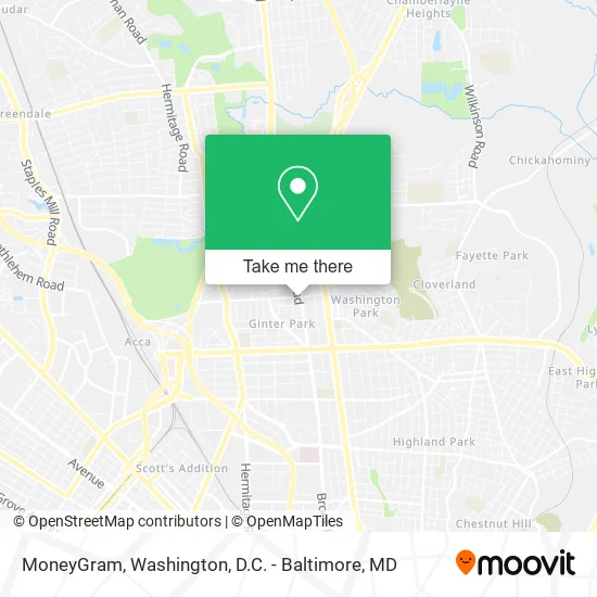 MoneyGram map
