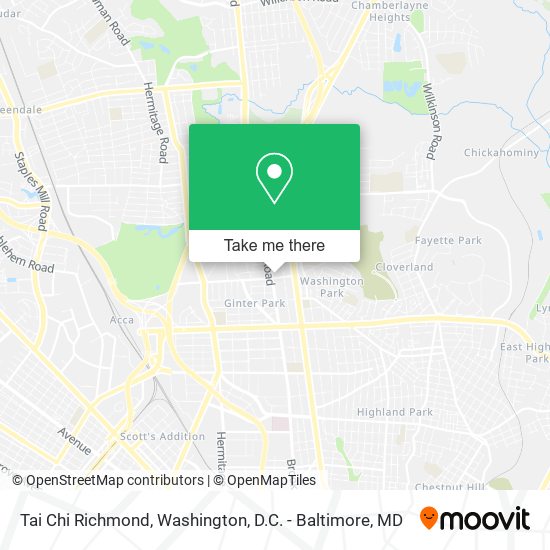Tai Chi Richmond map