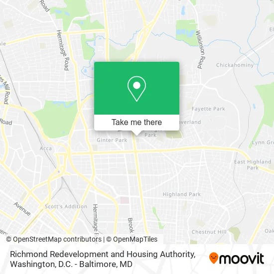Richmond Redevelopment and Housing Authority map