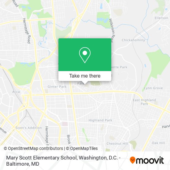 Mapa de Mary Scott Elementary School