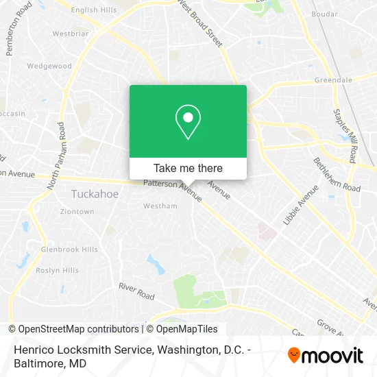 Henrico Locksmith Service map