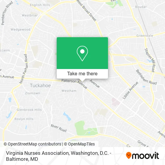 Virginia Nurses Association map