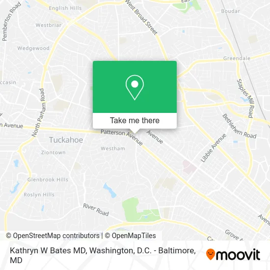 Kathryn W Bates MD map