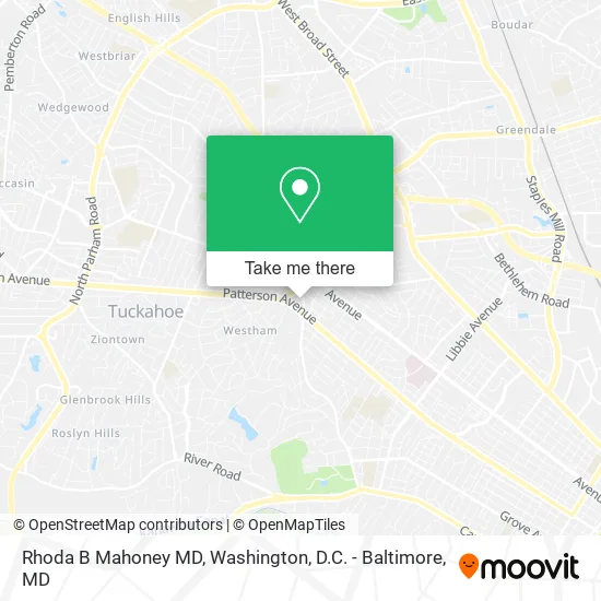 Rhoda B Mahoney MD map