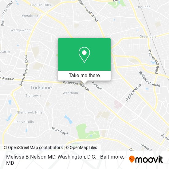 Melissa B Nelson MD map