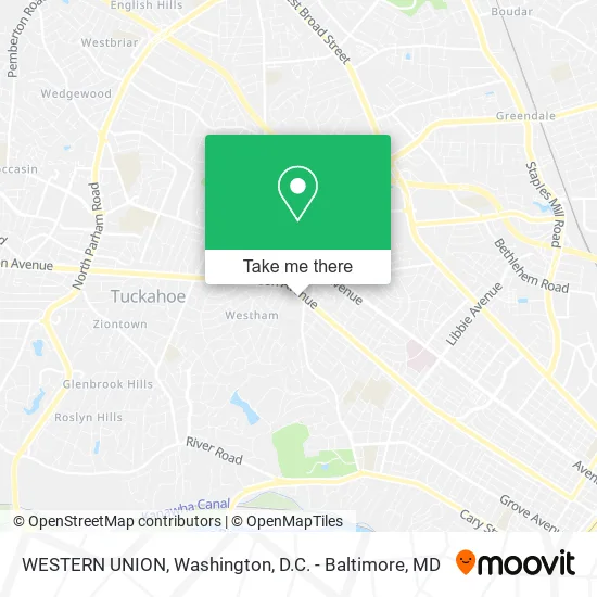 WESTERN UNION map