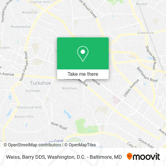 Weiss, Barry DDS map