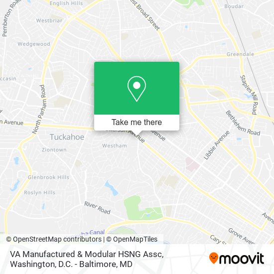 Mapa de VA Manufactured & Modular HSNG Assc