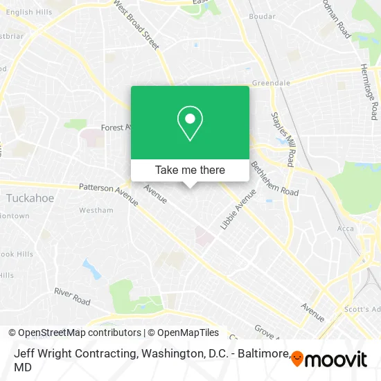 Jeff Wright Contracting map