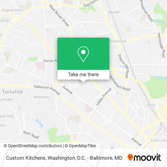 Custom Kitchens map