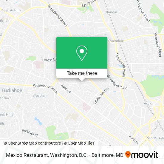 Mexico Restaurant map