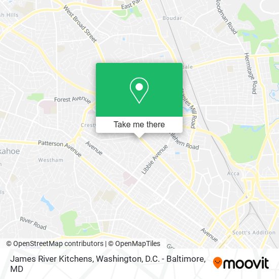 James River Kitchens map