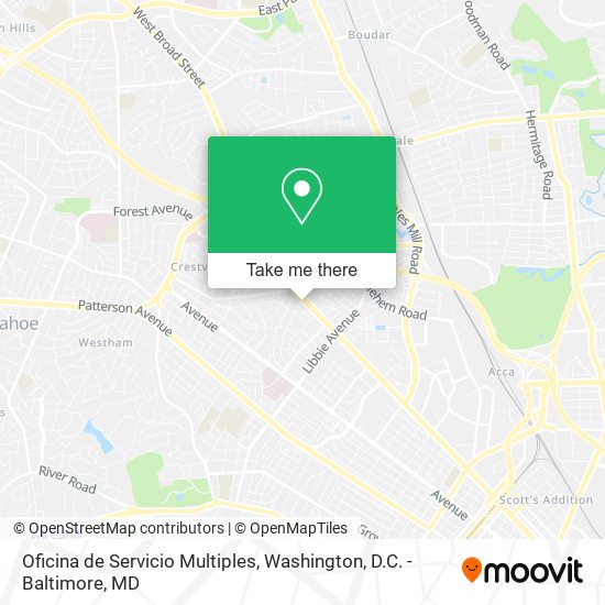 Oficina de Servicio Multiples map