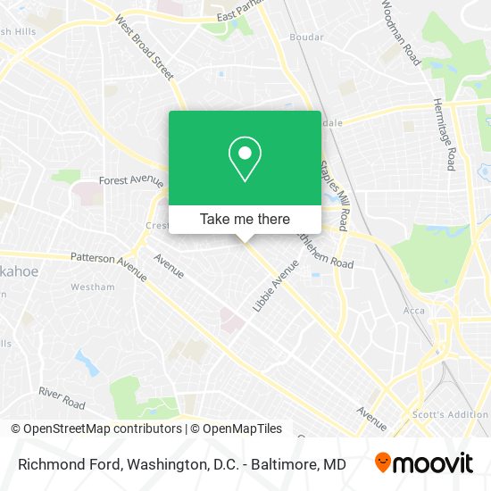 Richmond Ford map
