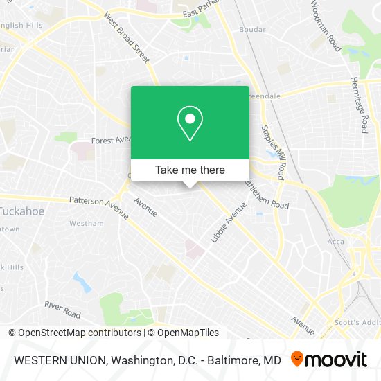 WESTERN UNION map